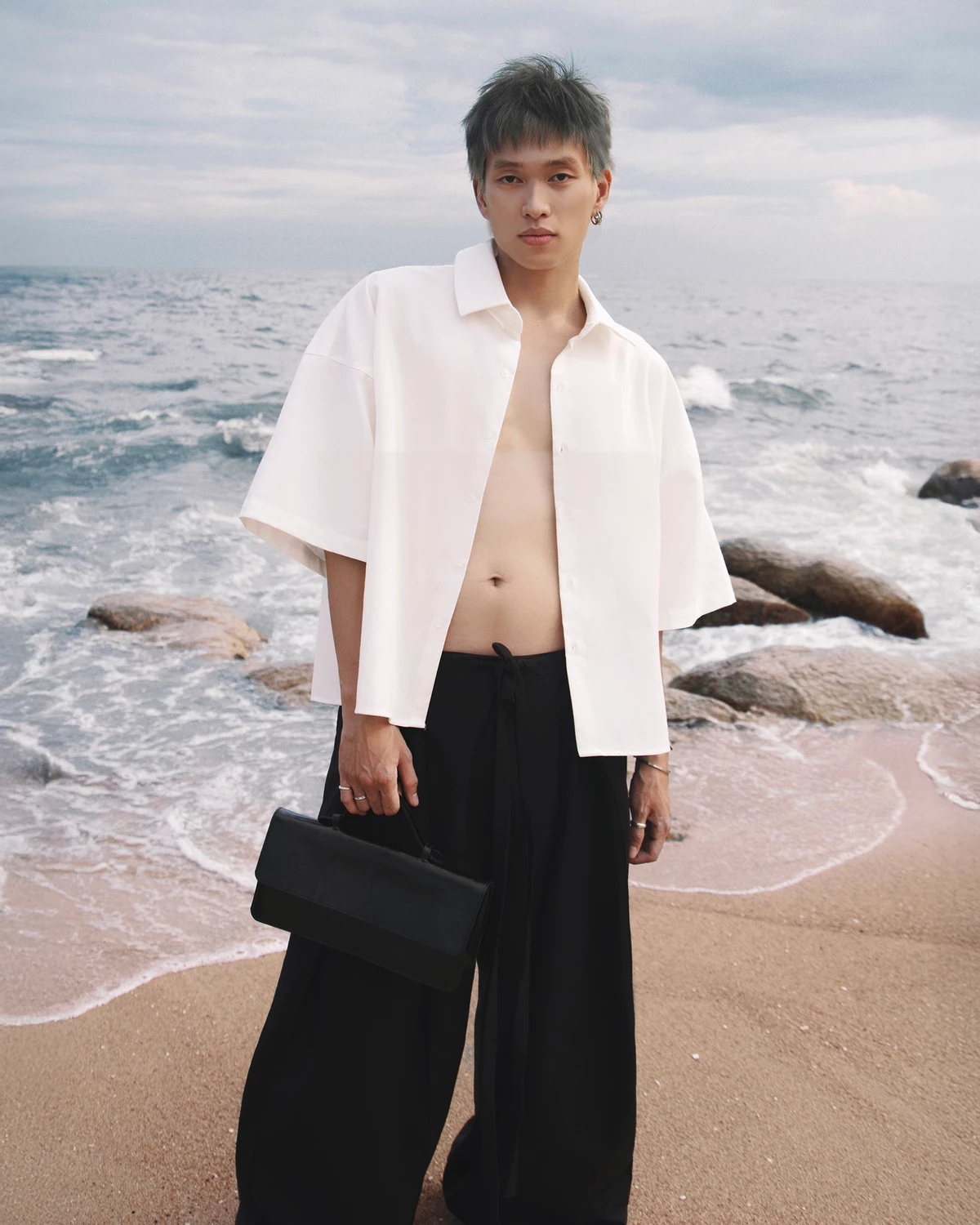 Áo Sơ Mi Chất Liệu Linen Form Box Dáng Tay Lỡ 67PERCENT / 67% - BOX SHIRT