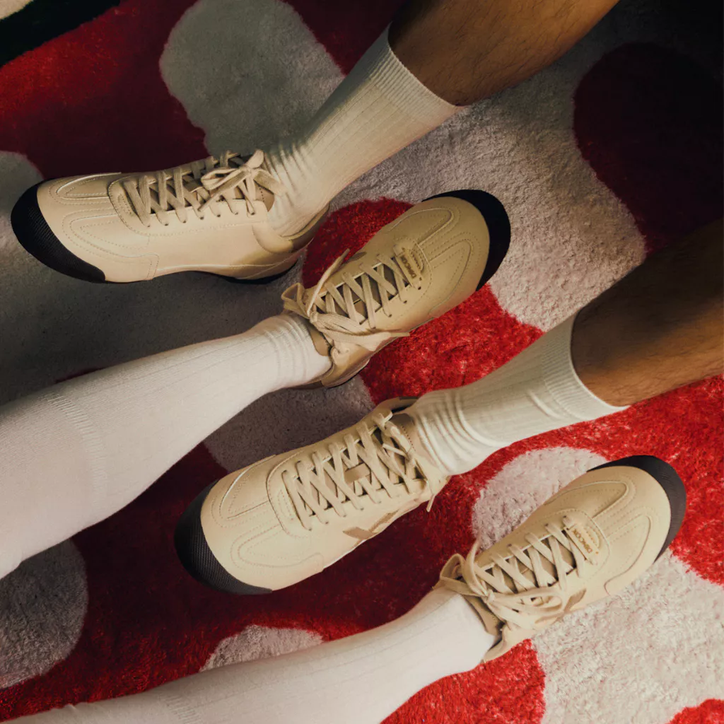 Giày Sneaker Da Nam Nữ Dincox DC47 BEIGE/TAUPE Shoes Đế Bằng, Bền Và Nhẹ Hơn