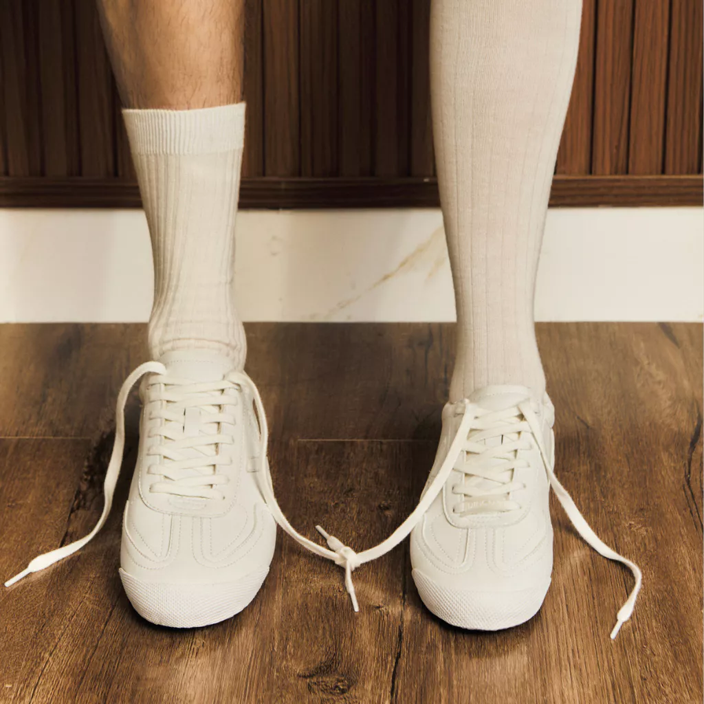 Giày Sneaker Da Nam Nữ Dincox DC47 WHITE Shoes Đế Bằng, Bền Và Nhẹ Hơn- Da Dincox Thời Thượng