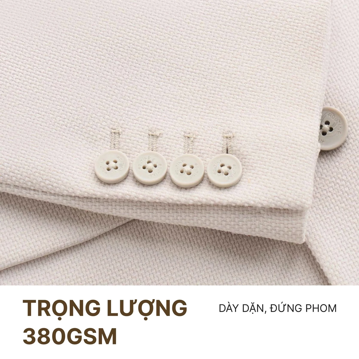 Áo Vest Blazer Vải Twill Trơn Form Fitted - Routine 10F24VES001
