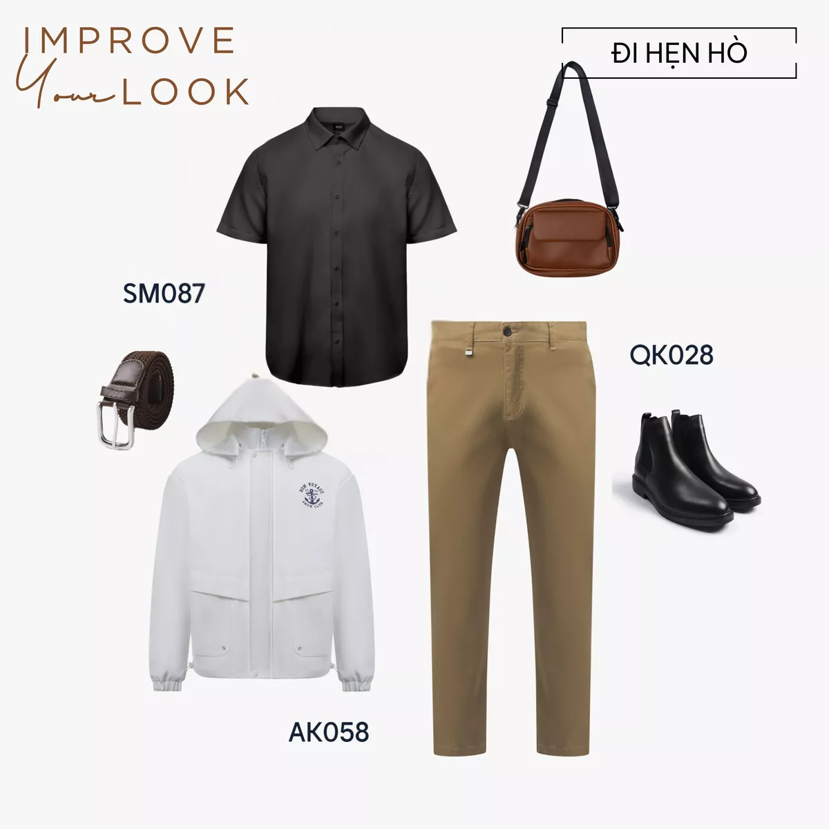 COMBO 2 Áo sơ mi nam tay ngắn trơn đẹp 4MEN SM087 vải lụa chéo mềm mịn, hạn chế nhăn, form tailored công sở trẻ trung