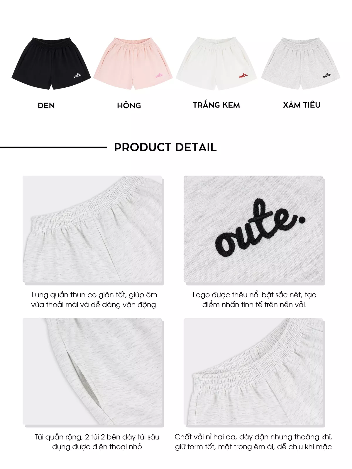 Quần Short Nỉ Hai Da Outerity Basic Ống Rộng Thoải Mái / LocalBrand Unisex