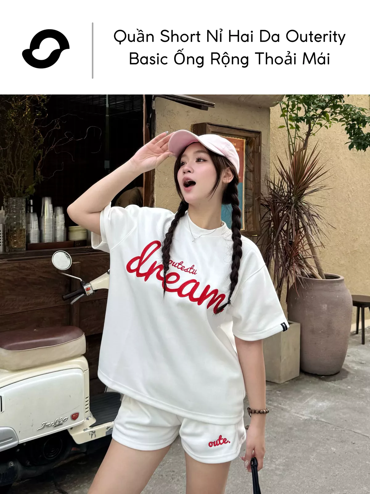 Quần Short Nỉ Hai Da Outerity Basic Ống Rộng Thoải Mái / LocalBrand Unisex