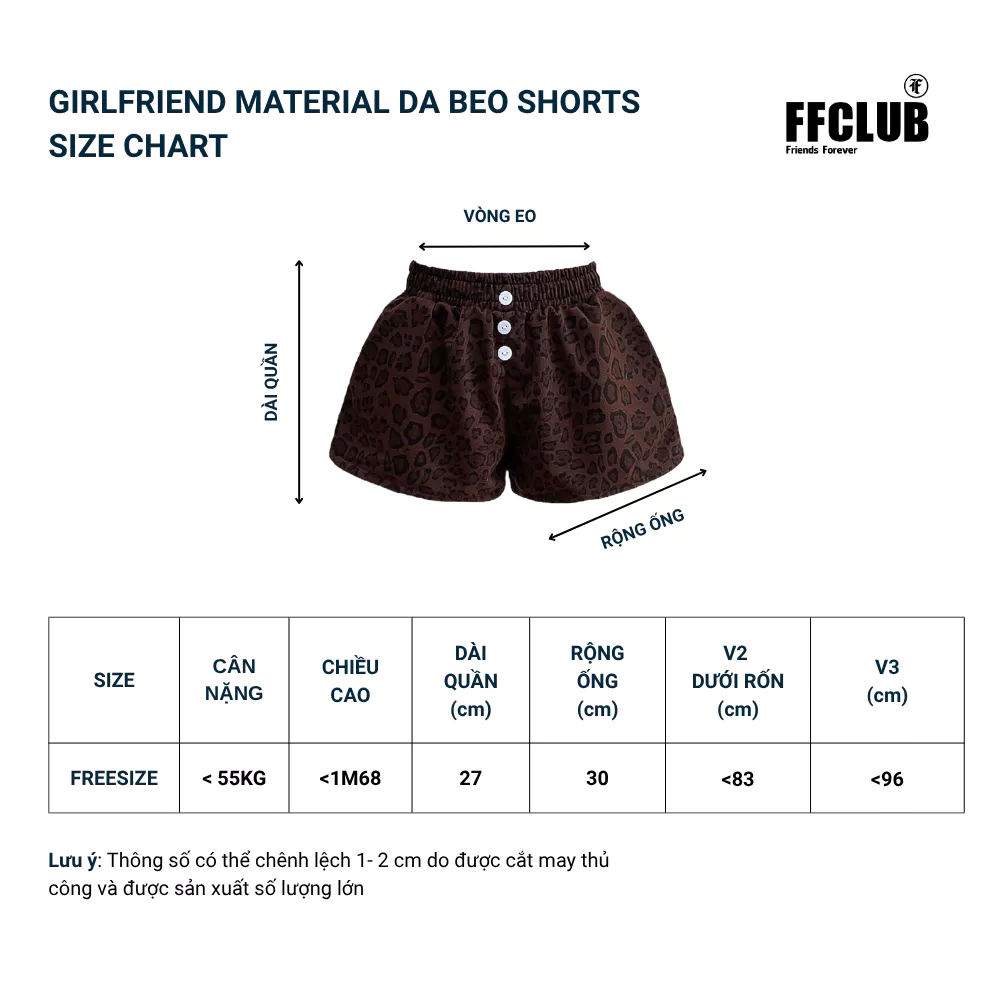 SET QUẦN SHORT NỈ CUA LOGO THÊU GIRL FRIEND DA BEO FFCLUB MIX