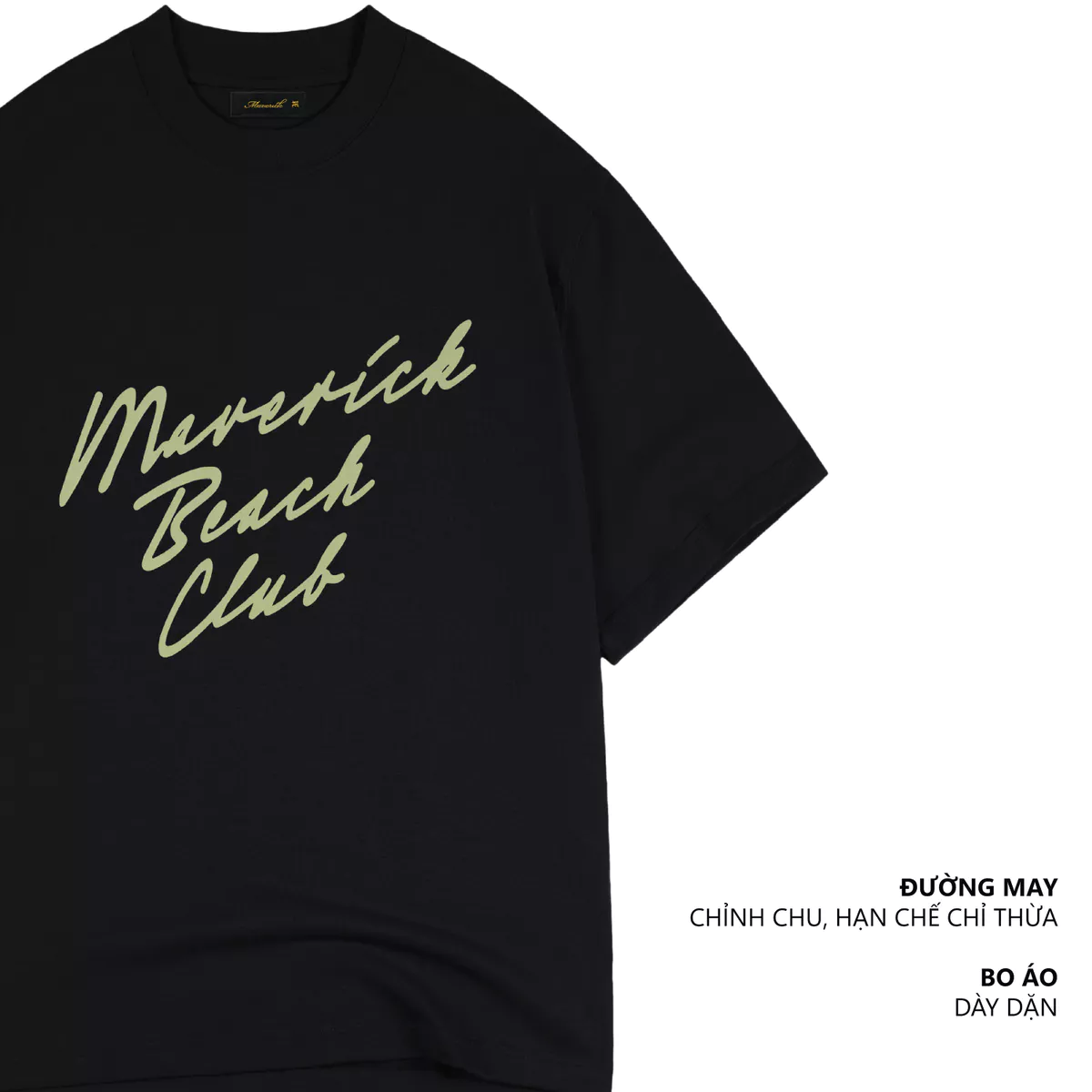 Áo thun MVRK Beach Club SS25 Unisex Form Boxy 250 GSM 100% Cotton Style