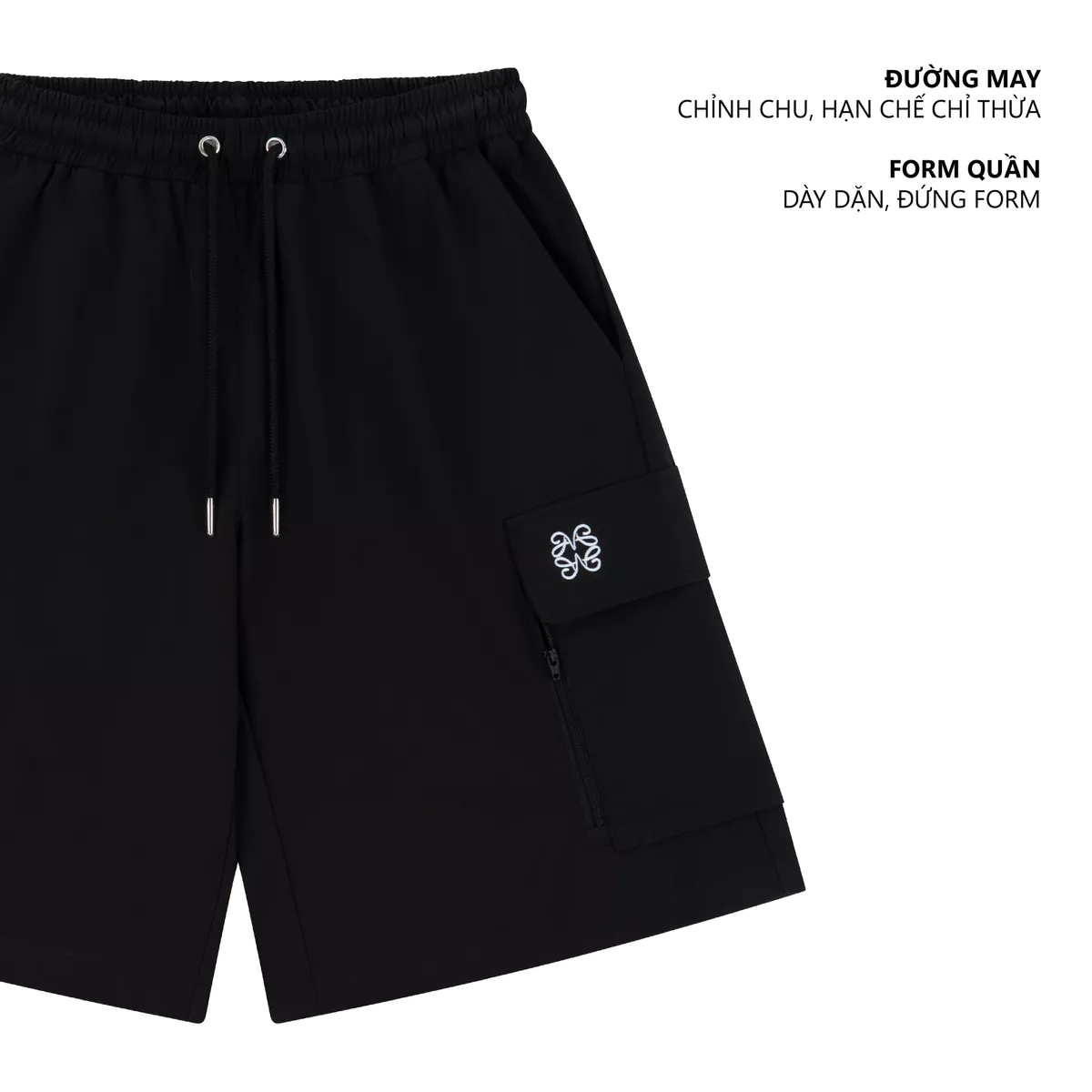 Quần Short MVRK Initial Unisex Vải Dù Siêu Nhẹ Thoáng Mát