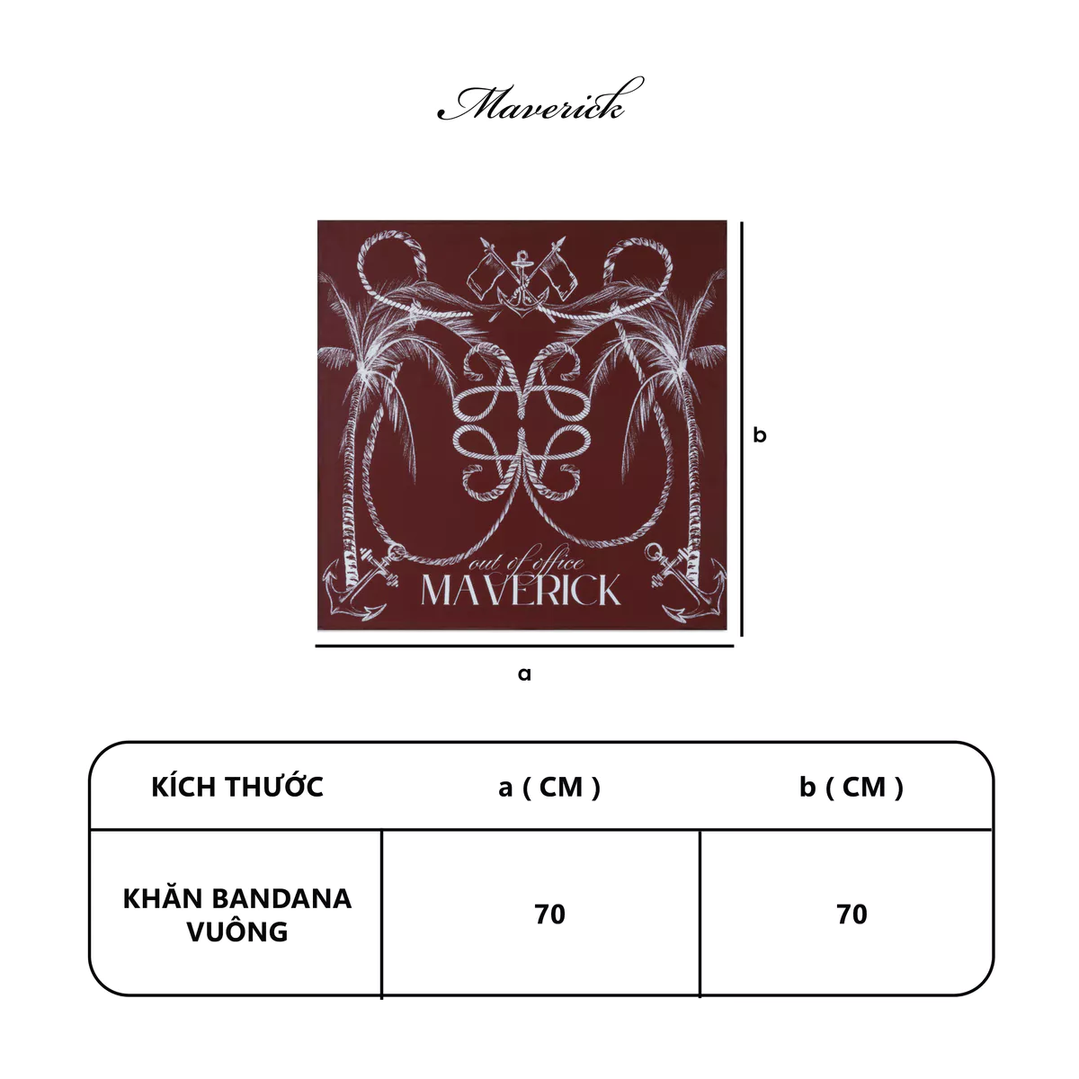 Khăn Lụa Satin Bandana MVRK Out Of Office Unisex