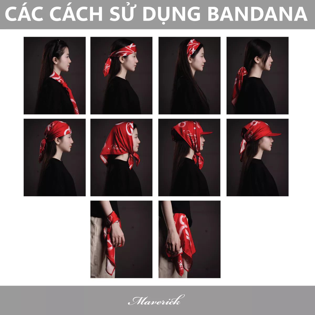 Khăn Lụa Satin Bandana MVRK Out Of Office Unisex