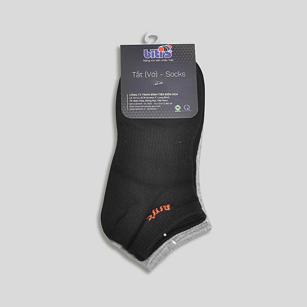 Combo 2 Đôi Vớ Lười Biti's ASUG00020XAD (Xám đậm)