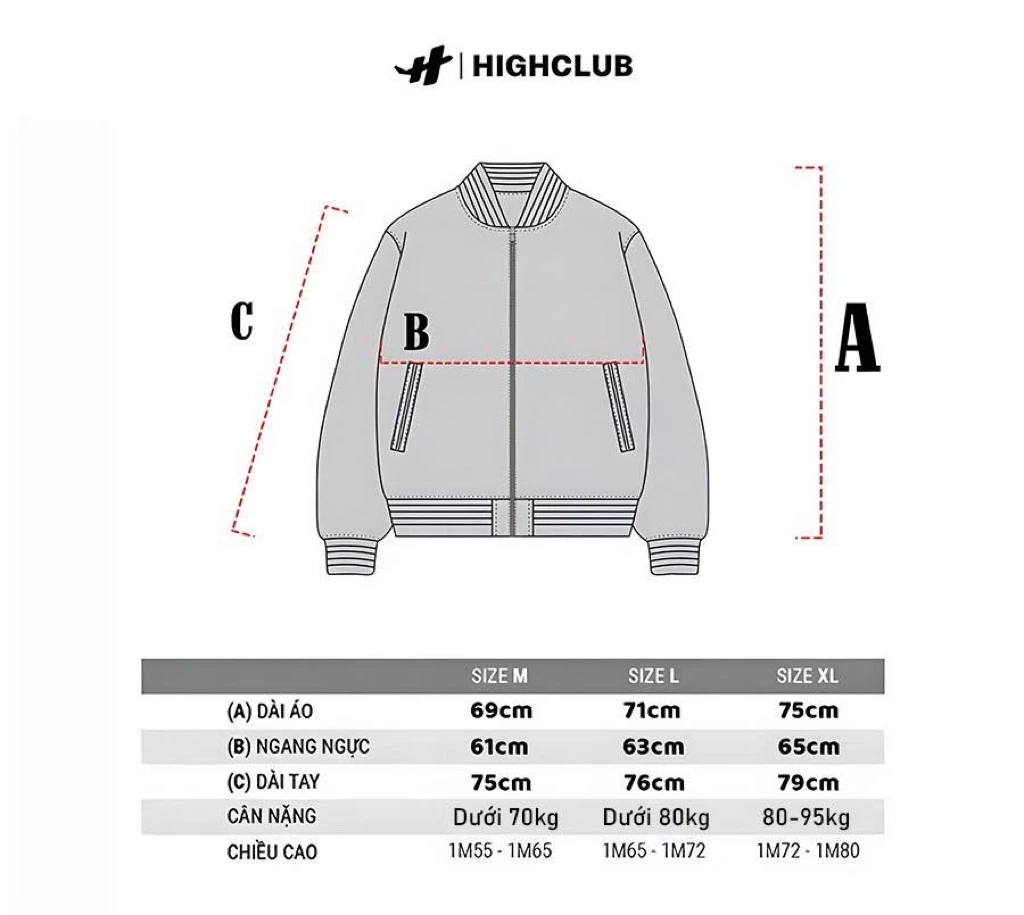 Áo khoác MMXXIV JACKET HIGH CLUB màu đỏ Bordeaux - UNISEX