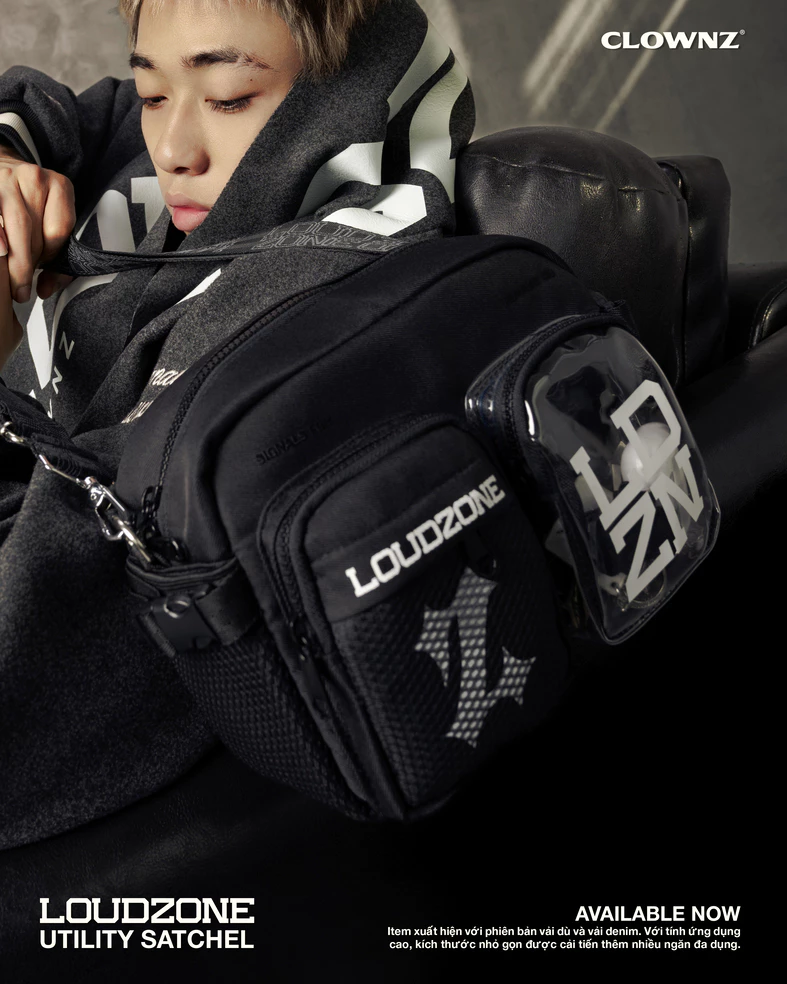 Túi đeo chéo local brand Loudzone Utility Satchel vải canvas nam nữ thời trang hàn quốc