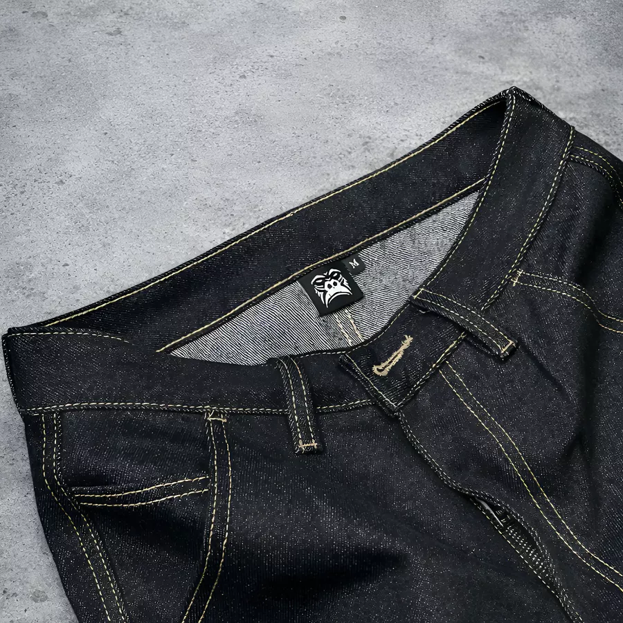 Quần dài RAW DENIM JEANs - Double Knee GORI