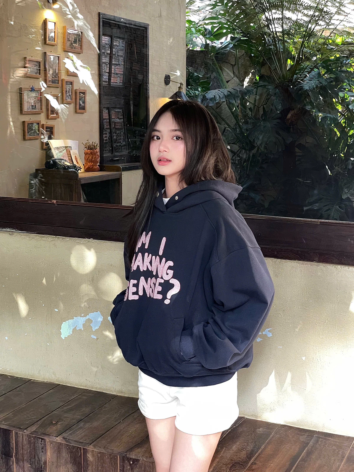 Áo Hoodie Boxy SENSE Cinder Form Đẹp, Local Brand Chính Hãng