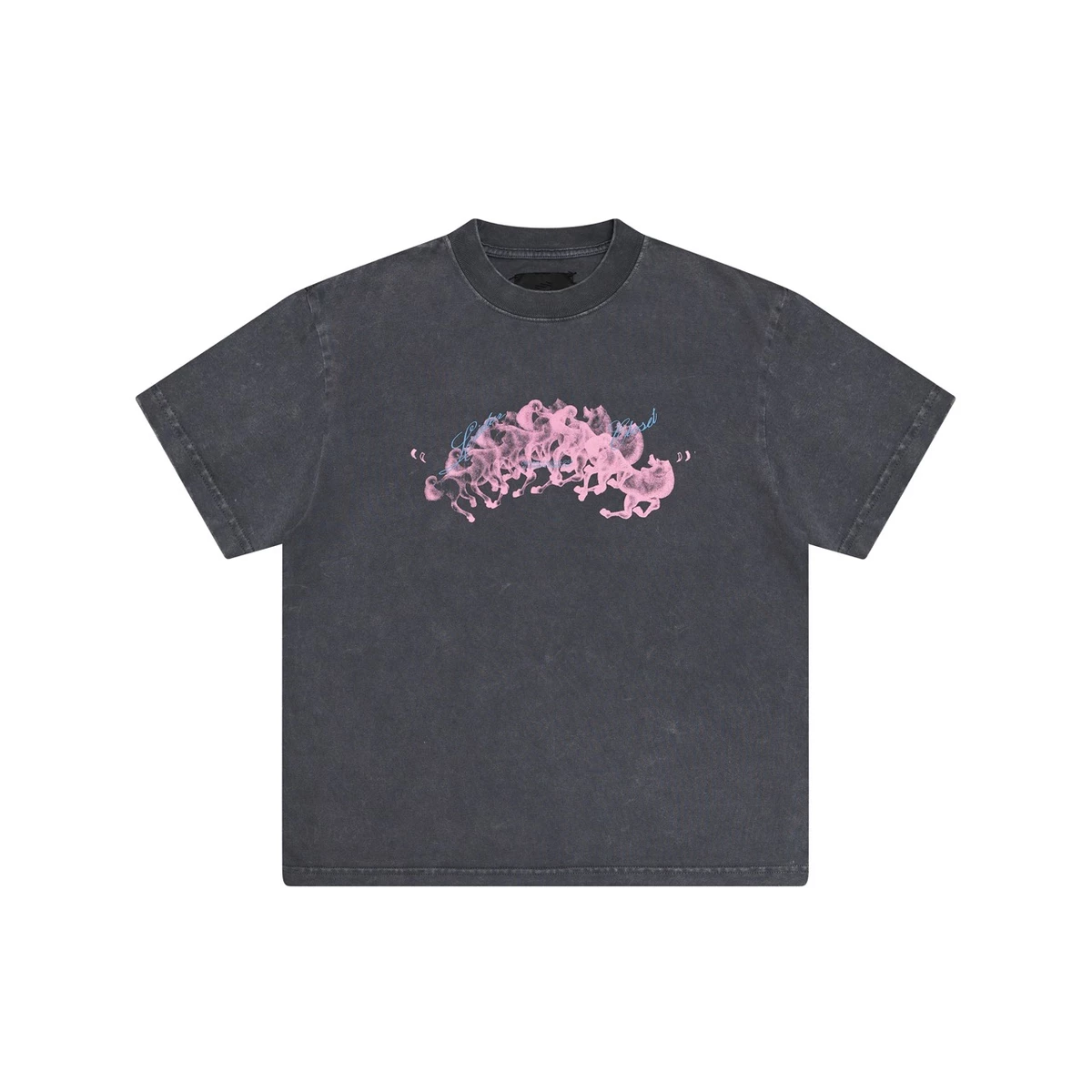 Áo Thun Thiết Kế Con Ngựa Tay Ngắn Unisex LIDER EIGHT FORWARD TEE