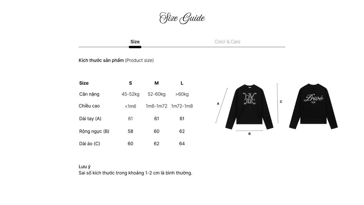 Áo Thun Tay Dài Form Oversize DVRK Privé Knight Dot Vải Cotton Cao Cấp Chi Tiết In Logo Local Brand