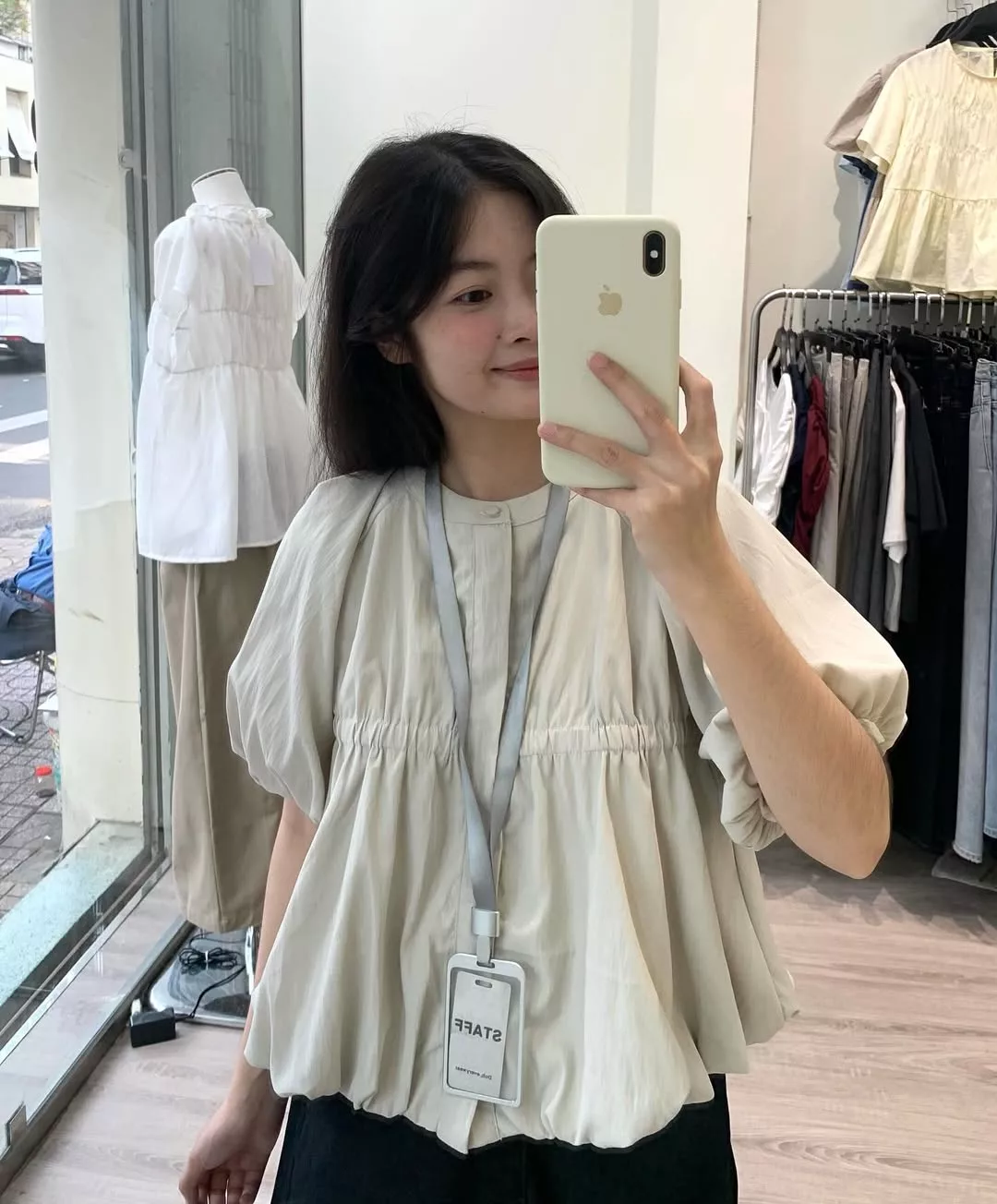 DOB - Áo kiểu nữ tay bồng dáng lửng Blé