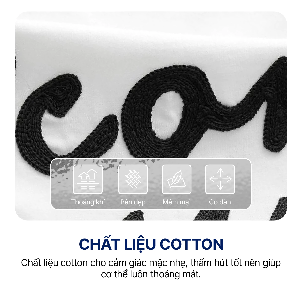 Áo Thun Nam ICONDENIM Họa Tiết Thêu Typo Hand-Draw Form Regular ATID0494