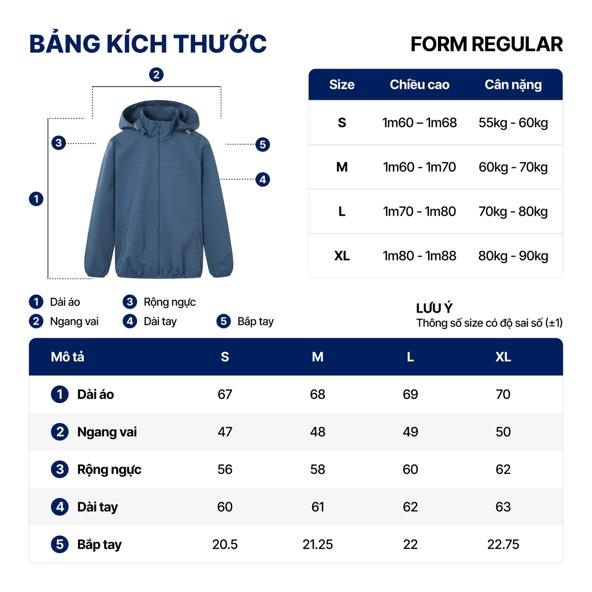 Áo Khoác Dù Nam ICONDENIM Có Nón Mỏng Nhẹ Pocketable Form Regular AKID0196