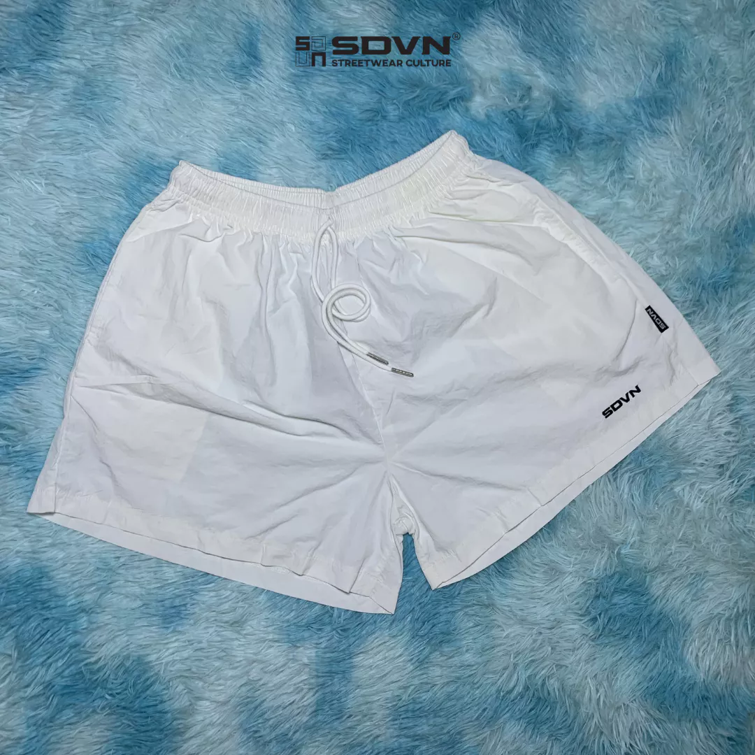 Quần Đùi Nam Nữ Vải Dù Active Short SDVN - Form Cải Tiến Ống Dài Rộng, Lưng Thun Co Giãn Thoải Mái