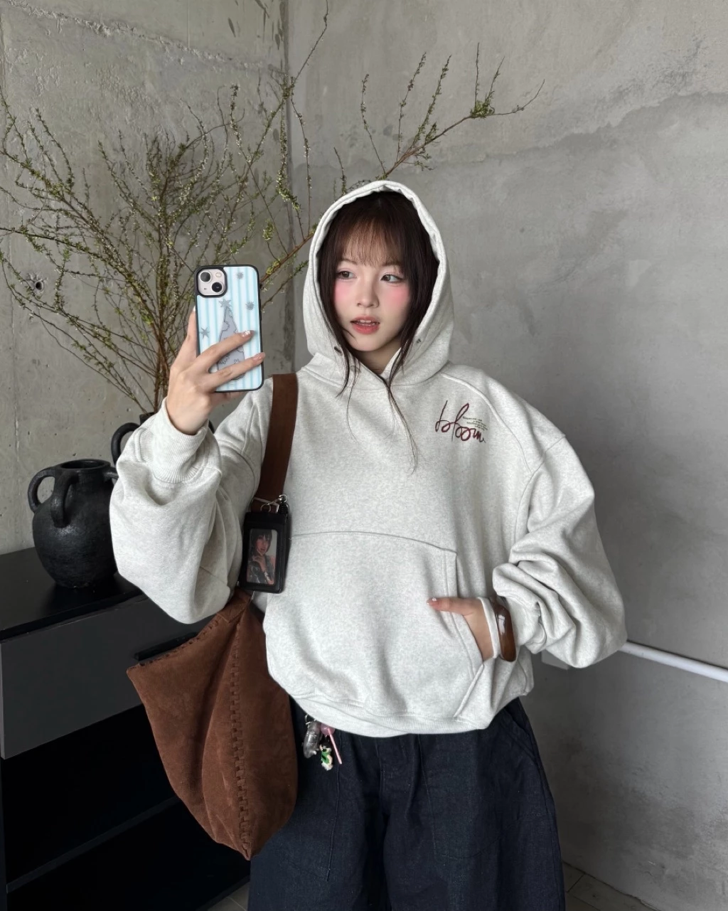 Áo Hoodie Boxy BLOOM Cinder, Áo Boxy Dành Cho Cả Nam & Nữ, Local Brand Chính Hãng