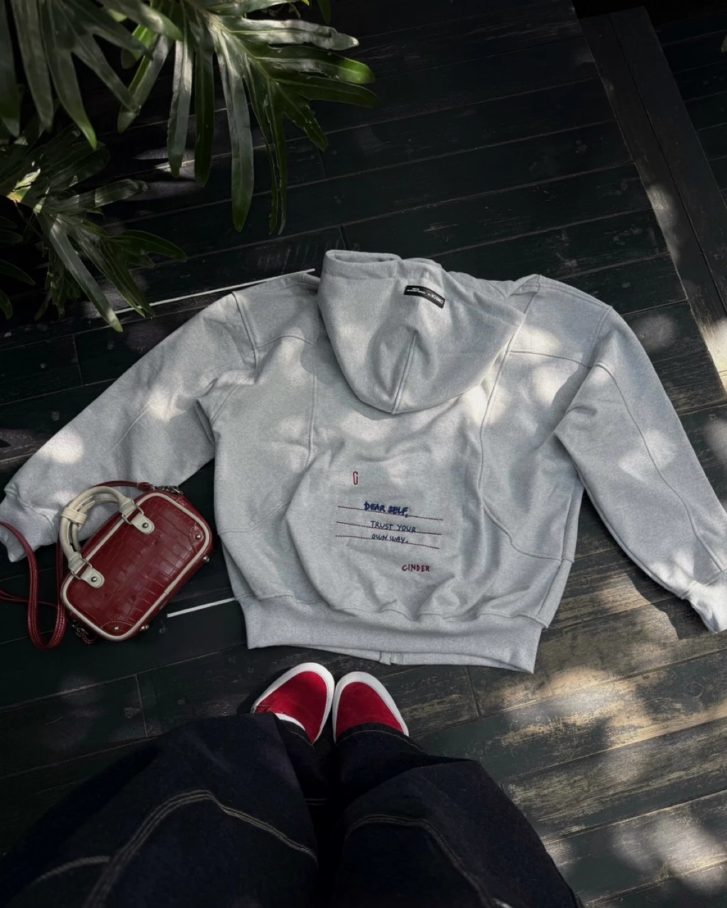 Áo Hoodie Zip DEAR ME Cinder Form Rộng Oversize, Local Brand Chính Hãng