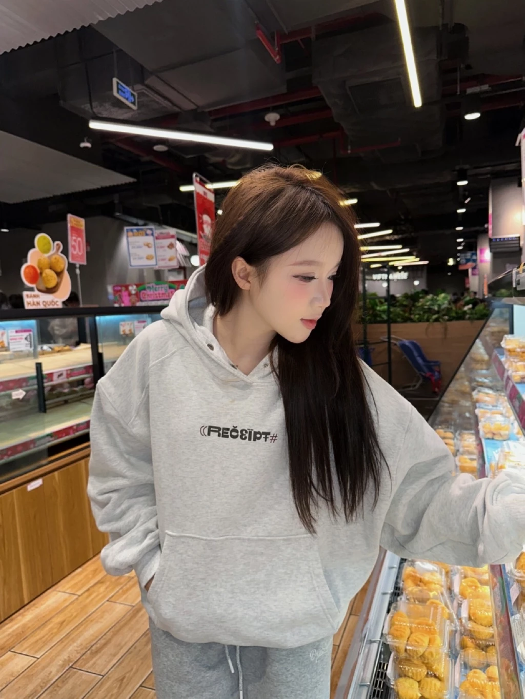 Áo Hoodie Boxy RECEIPT Cinder Form Đẹp, Local Brand Chính Hãng