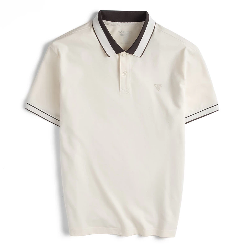 Áo Polo trơn VERSATILE POLO TORANO bo kẻ in logo ngực thanh lịch, trẻ trung FSTP049