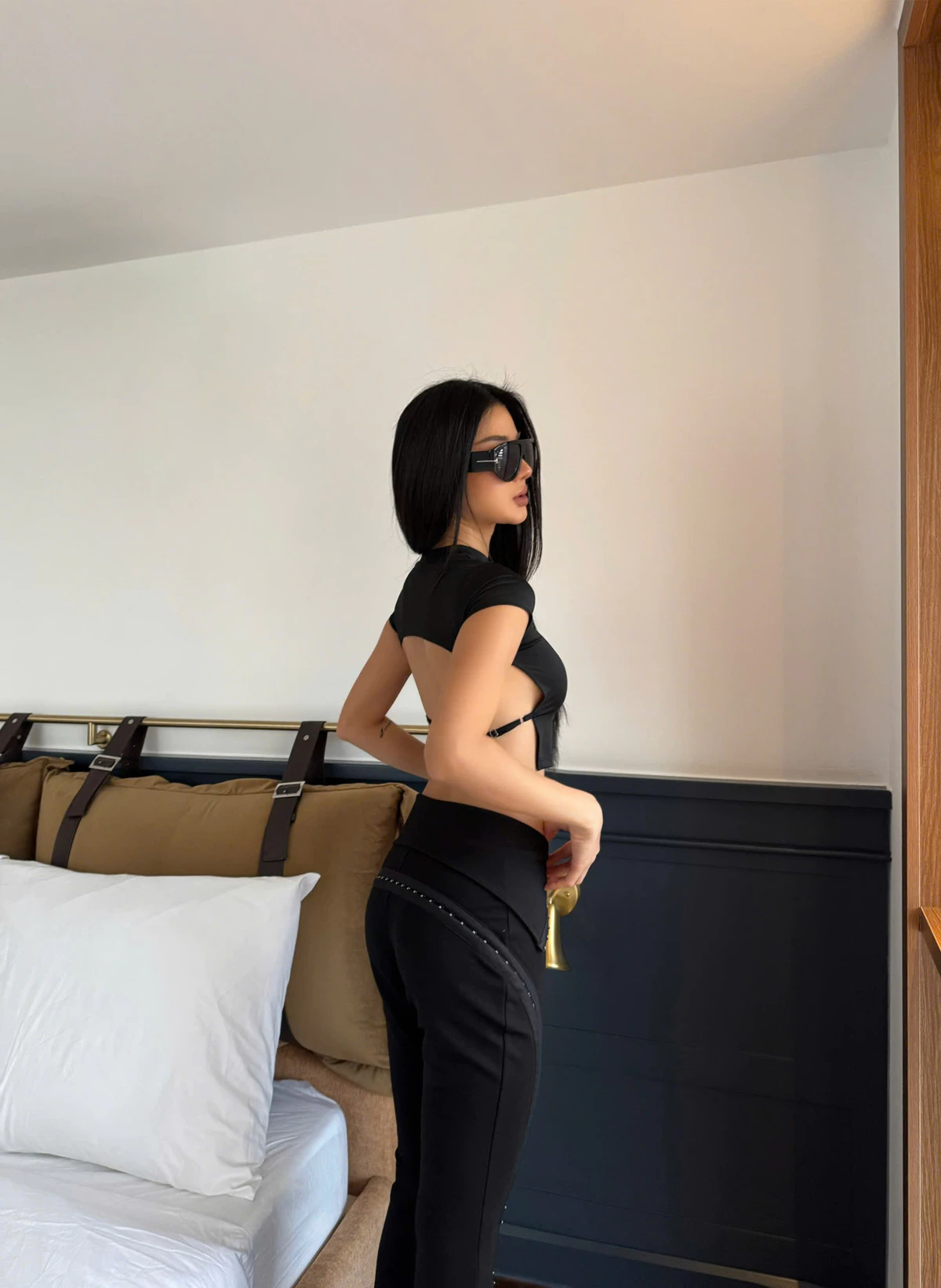 Quần ống loe dài cạp trễ gập eo tôn dáng REVICE - 𝐊𝐈𝐋𝐋 𝐒𝐘𝐒𝐓𝐄𝐌