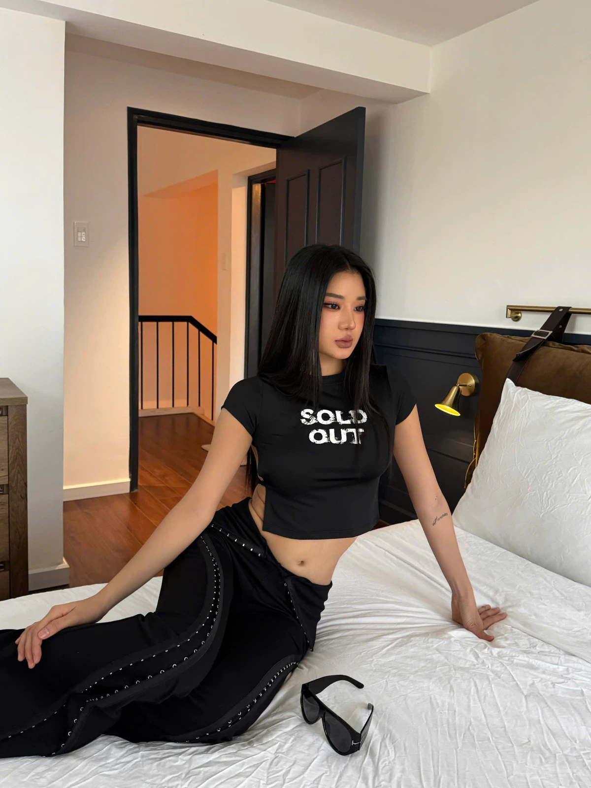 Quần ống loe dài cạp trễ gập eo tôn dáng REVICE - 𝐊𝐈𝐋𝐋 𝐒𝐘𝐒𝐓𝐄𝐌