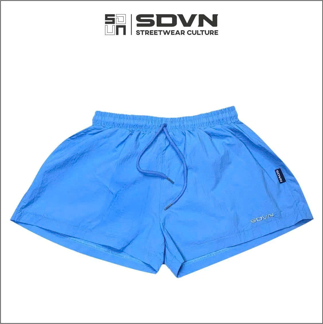 Quần Đùi Nữ Vải Dù Windy Short SDVN, Đi Chơi Đi Biển Ống Rộng Form Thoải Mái Lưng Thun Co Giãn