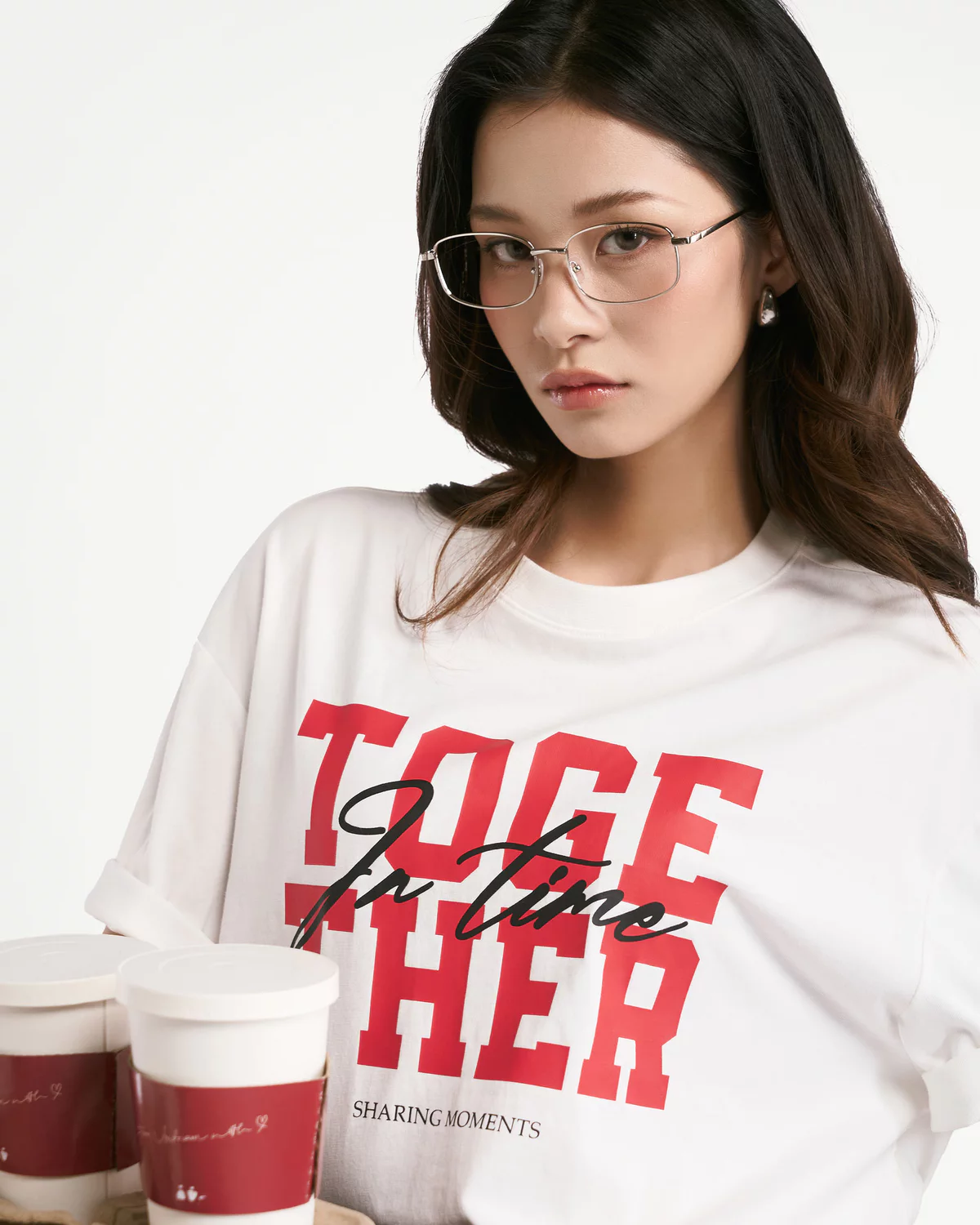 Áo Thun Tay Ngắn Nữ Hình In Form Loose - Routine 10F25TSSW008