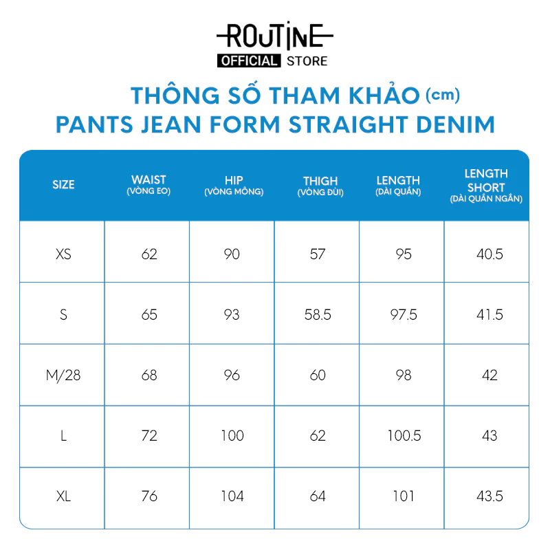 Quần Jeans Nữ Form Straight - Routine 10S26DPAW038