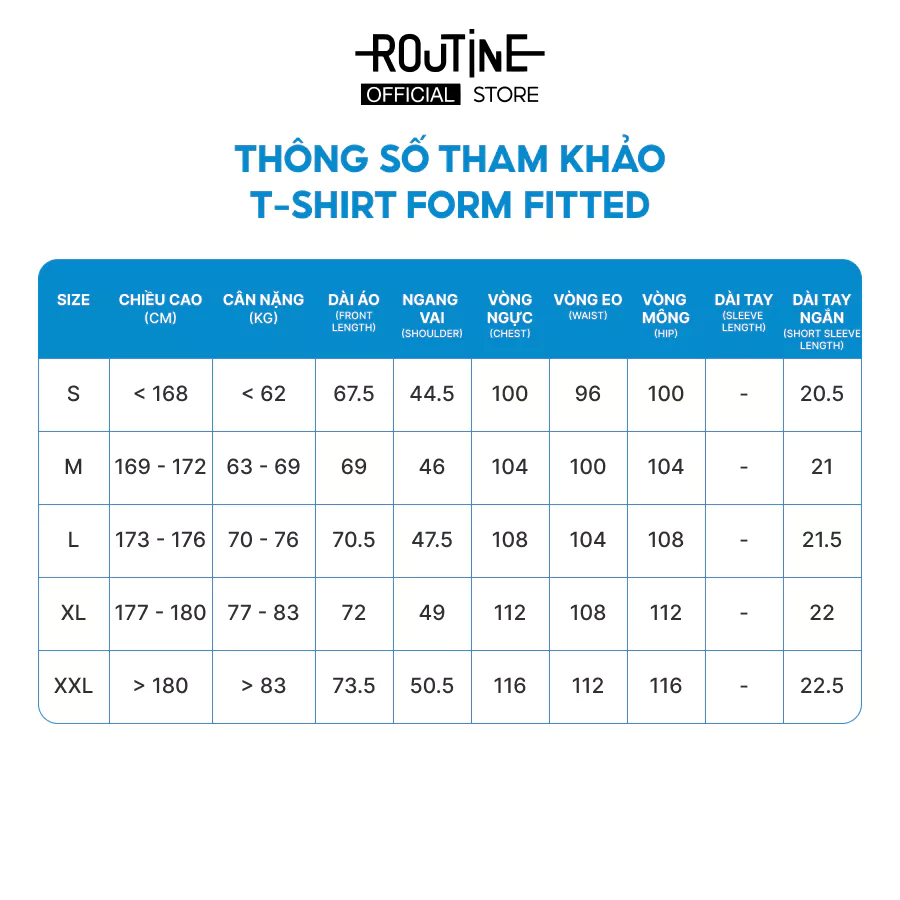 Hộp 3 Áo Thun Trơn Tay Ngắn Nam Co Giãn Form Fitted - Routine 10S25TSS103C