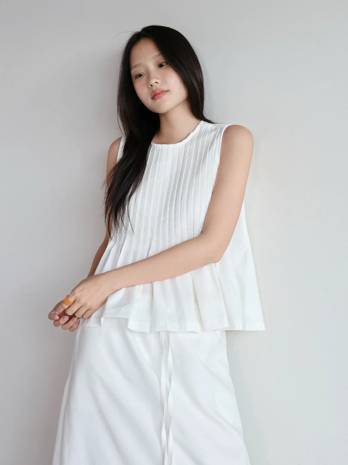 Áo babydoll xếp ly - 𝐋𝐮𝐧𝐚 𝐭𝐨𝐩