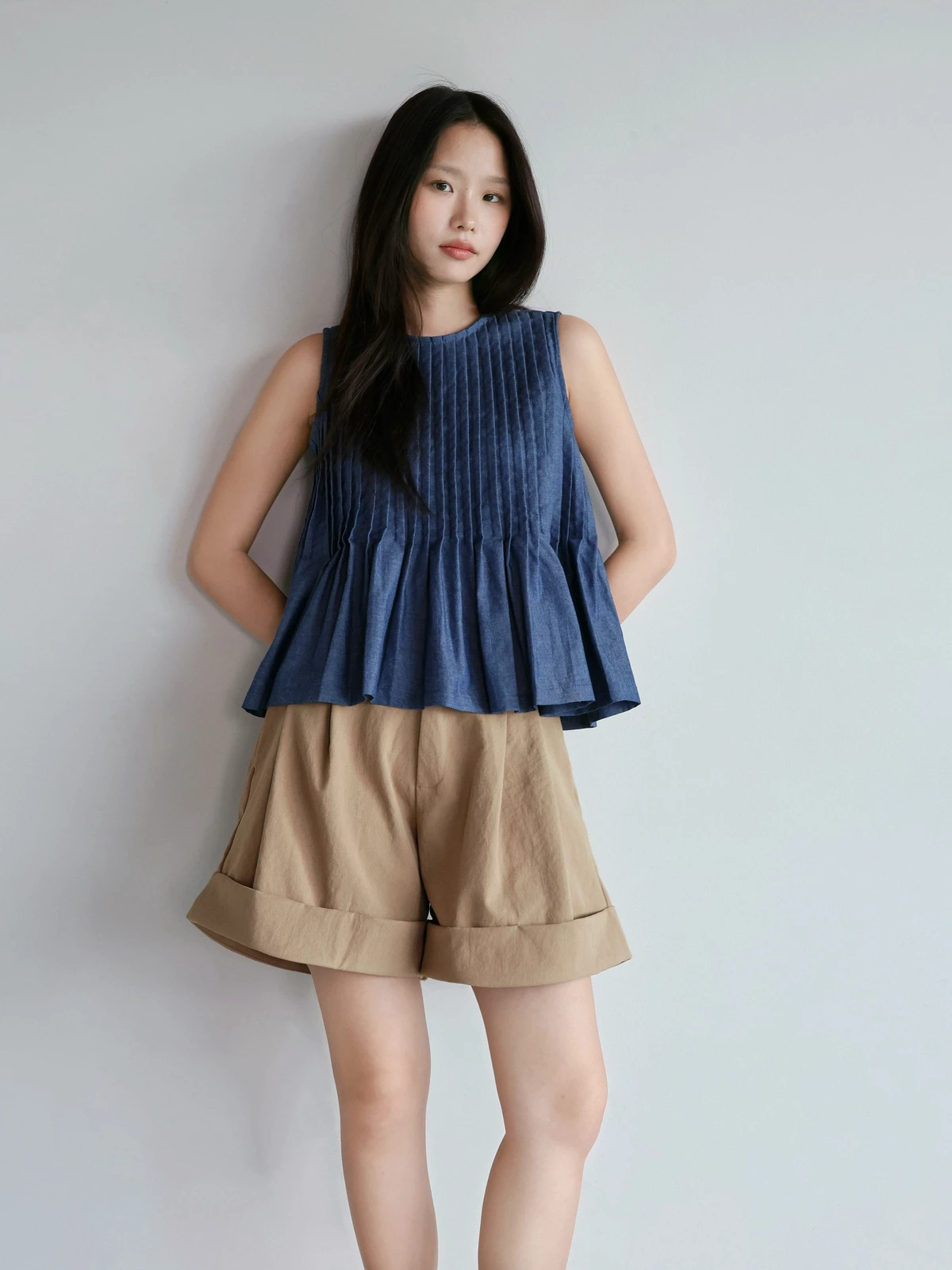 Áo babydoll xếp ly - 𝐋𝐮𝐧𝐚 𝐭𝐨𝐩