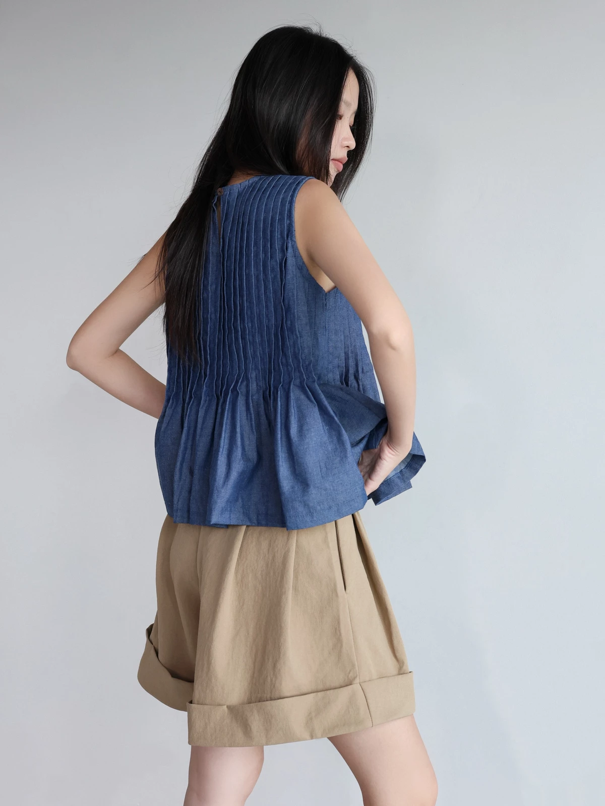 Áo babydoll xếp ly - 𝐋𝐮𝐧𝐚 𝐭𝐨𝐩