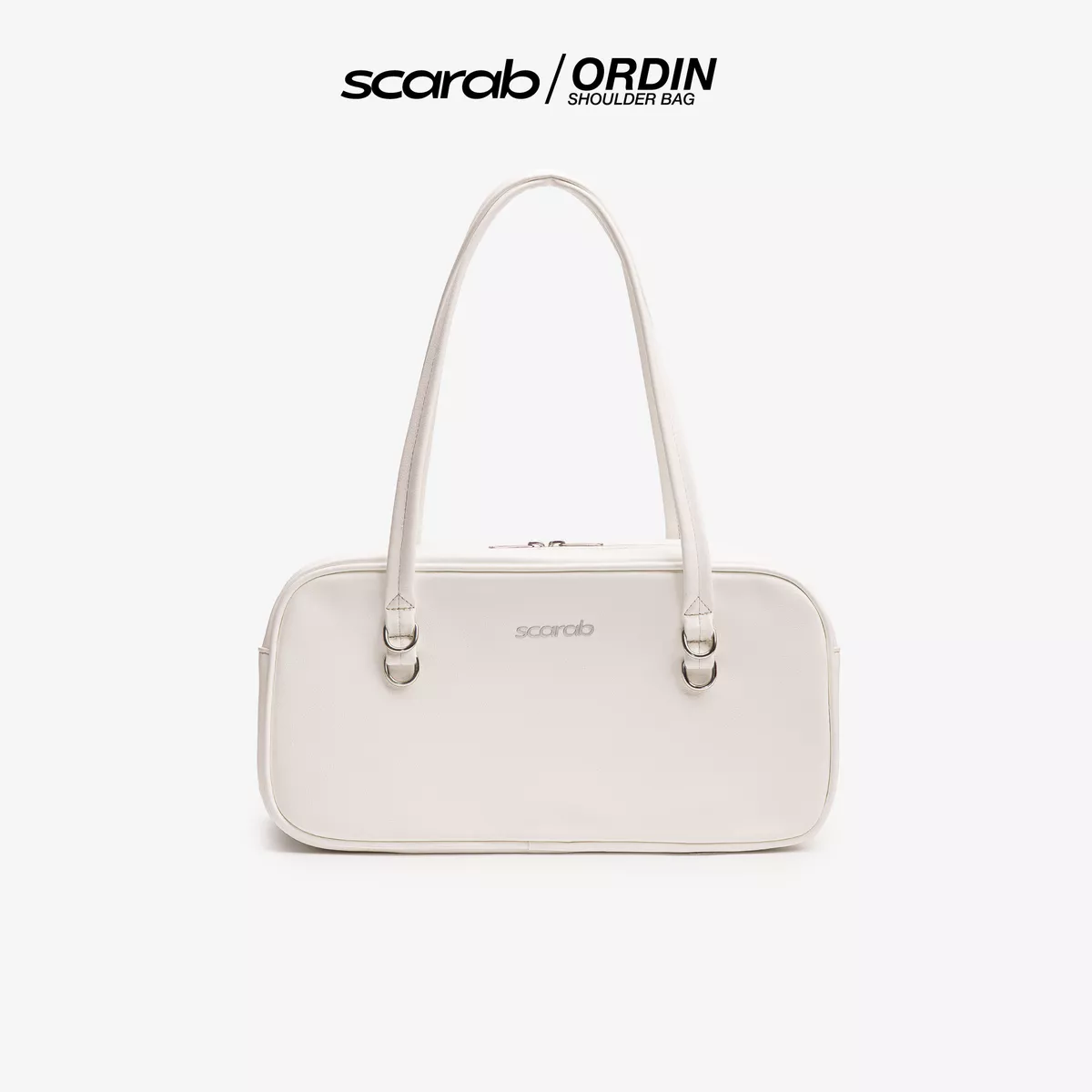 Túi xách đeo vai SCARAB ORDIN WHITE thời trang nam nữ đựng vừa iPad 11 inch, điện thoại, ví tiền, đồ trang điểm