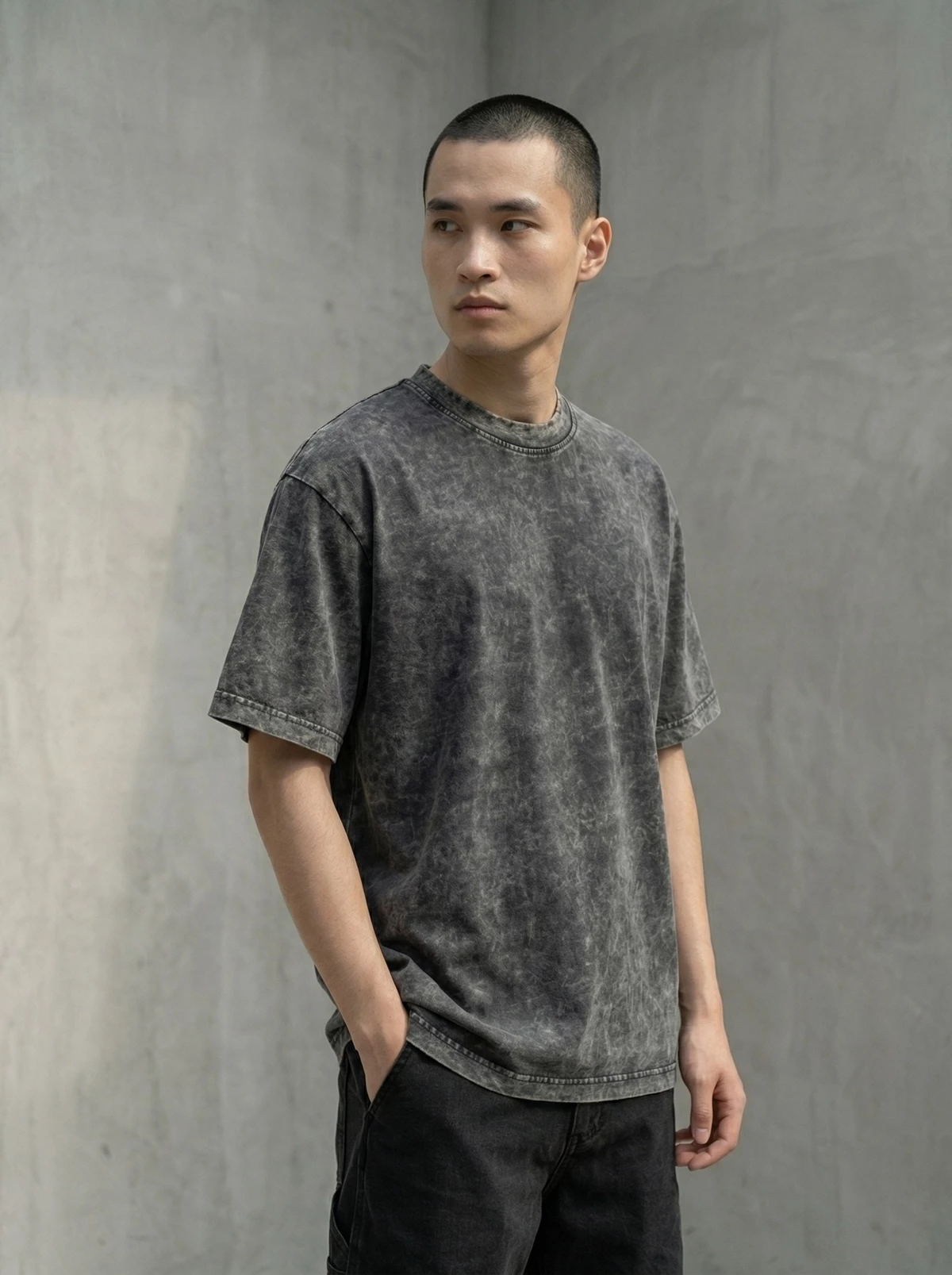 TEE WASH GORI ÁO THUN CHẤT LIỆU COTTON CAO CẤP MENSWEAR