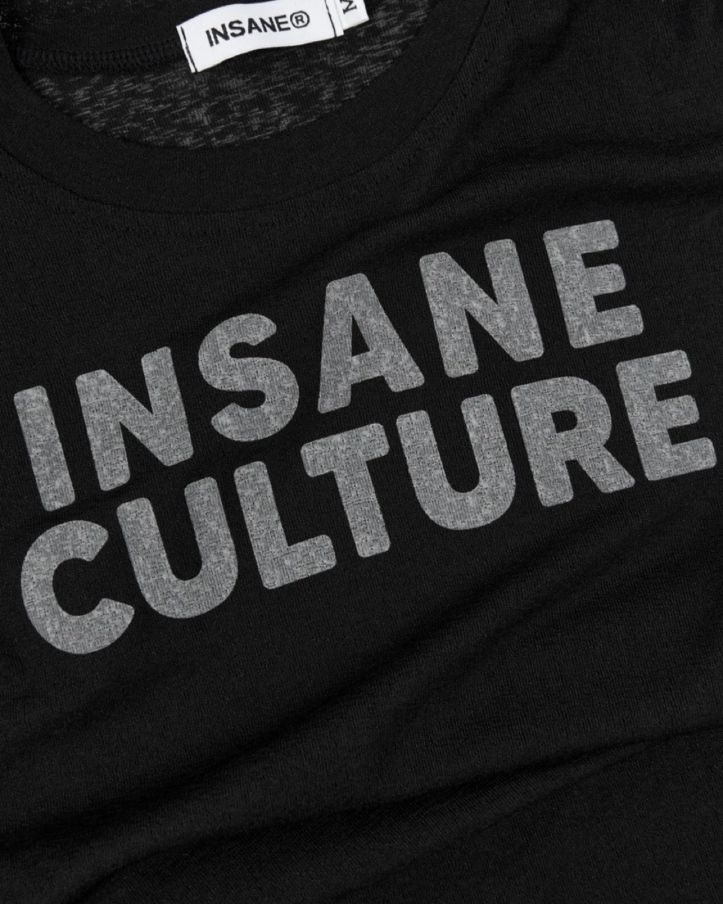 Áo Thun Baby Tee InsaneClo CULTURE BABY TEE Form Slim Fit Vải Thun Giấy Xuyên Thấu Co Giãn