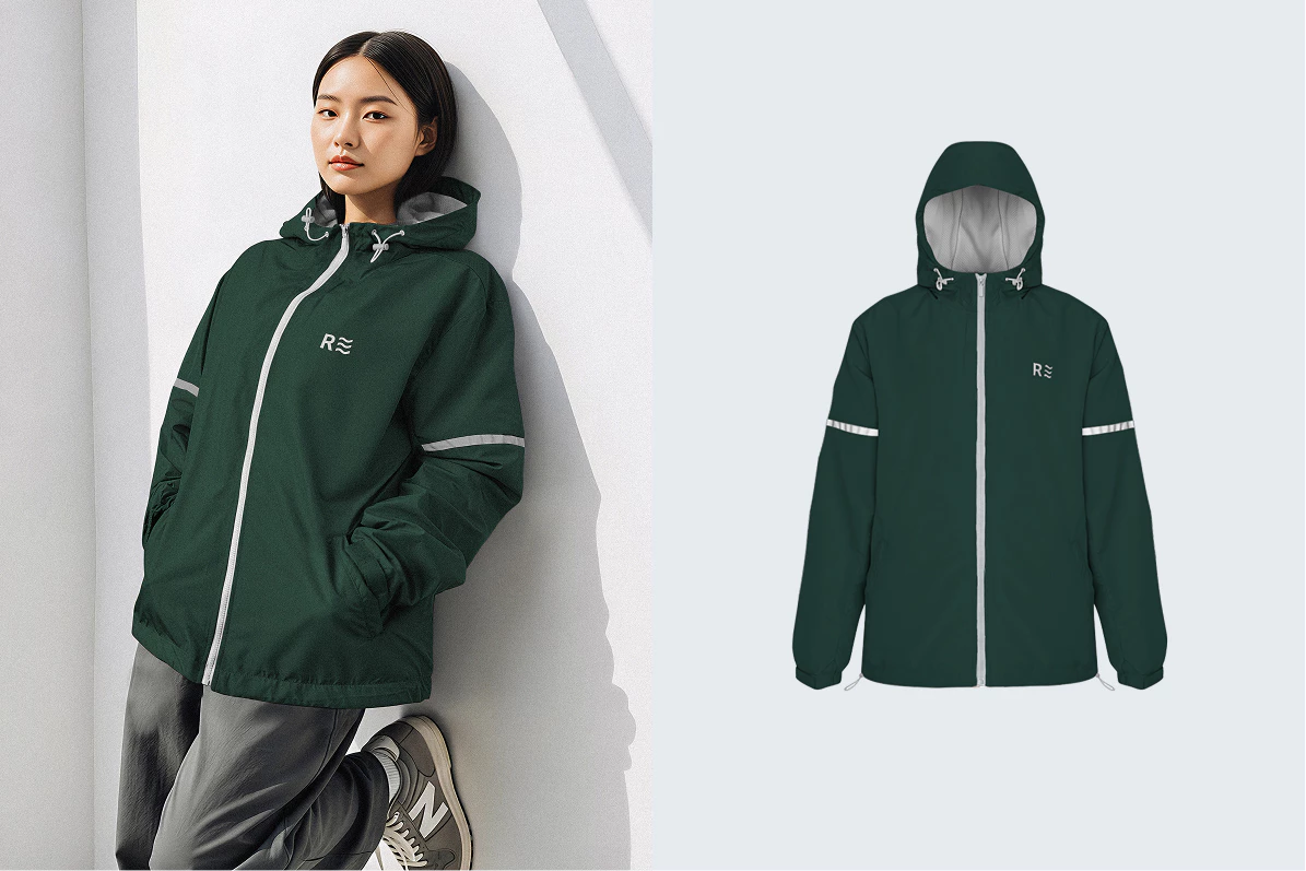 Áo Khoác Dù Nữ Trượt Nước LIMEORANGE Windstopper 8 Chắn Gió Lót Lưới HO25247103