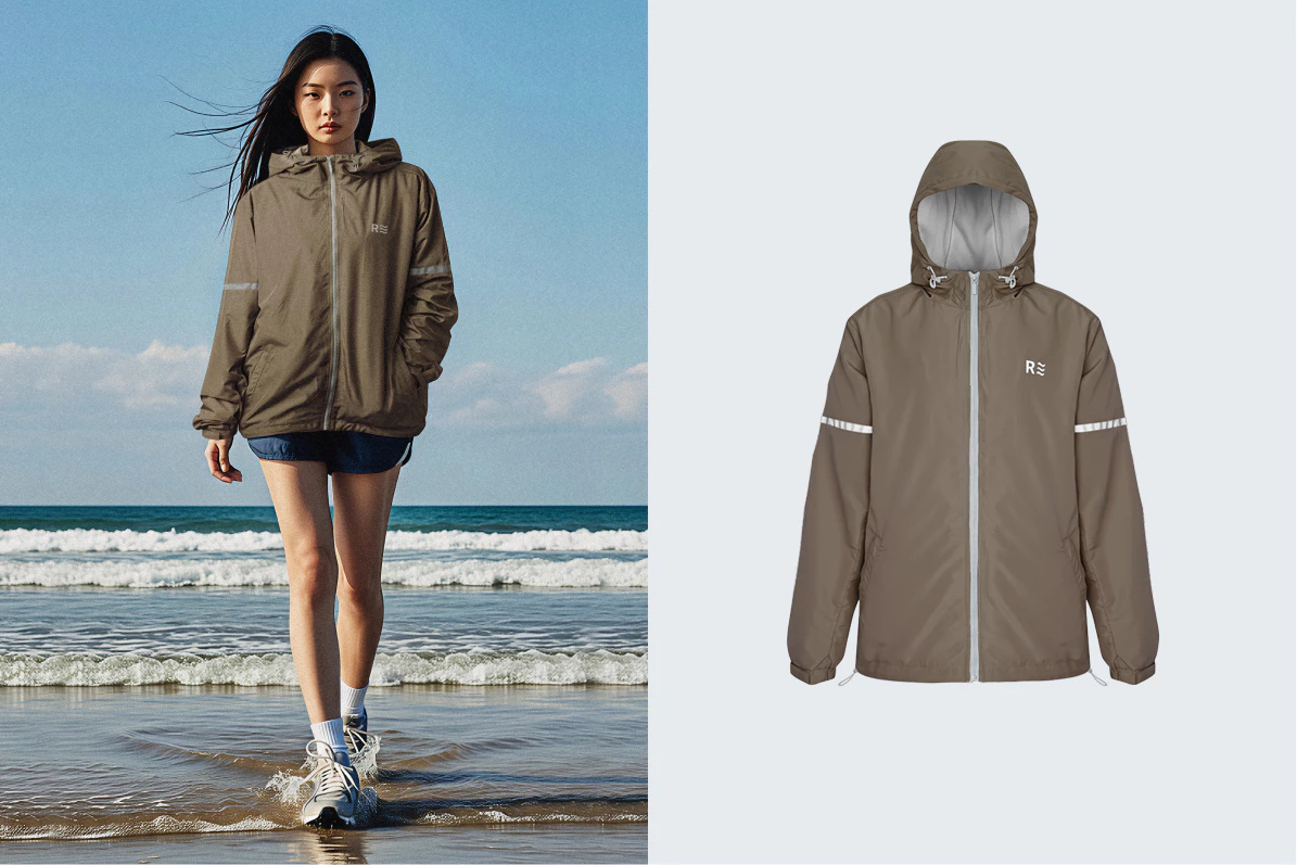 Áo Khoác Dù Nữ Trượt Nước LIMEORANGE Windstopper 8 Chắn Gió Lót Lưới HO25247103