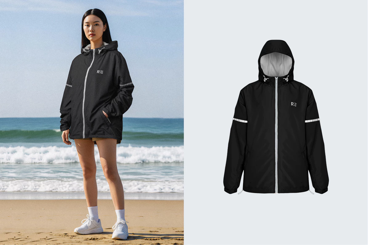 Áo Khoác Dù Nữ Trượt Nước LIMEORANGE Windstopper 8 Chắn Gió Lót Lưới HO25247103