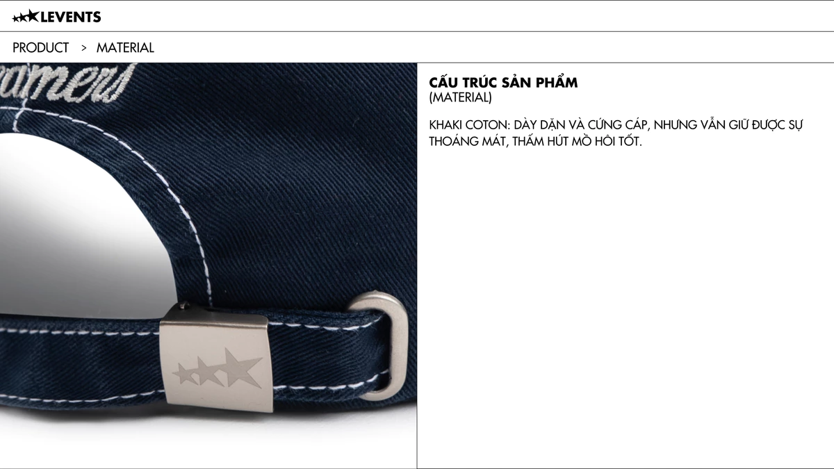 Nón Levents Dash Line Classic Khaki Ball Cap