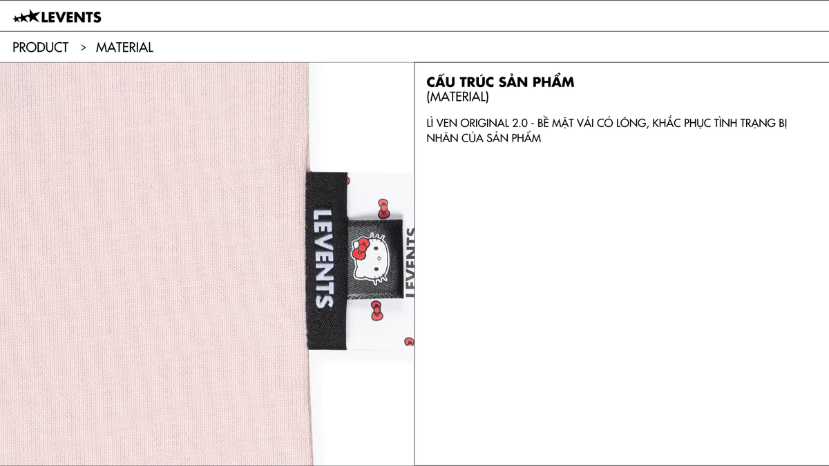Levents® x Hello Kitty | Áo Thun Kitty's Family Semi-Oversized Tee 100% Cotton T-shirt