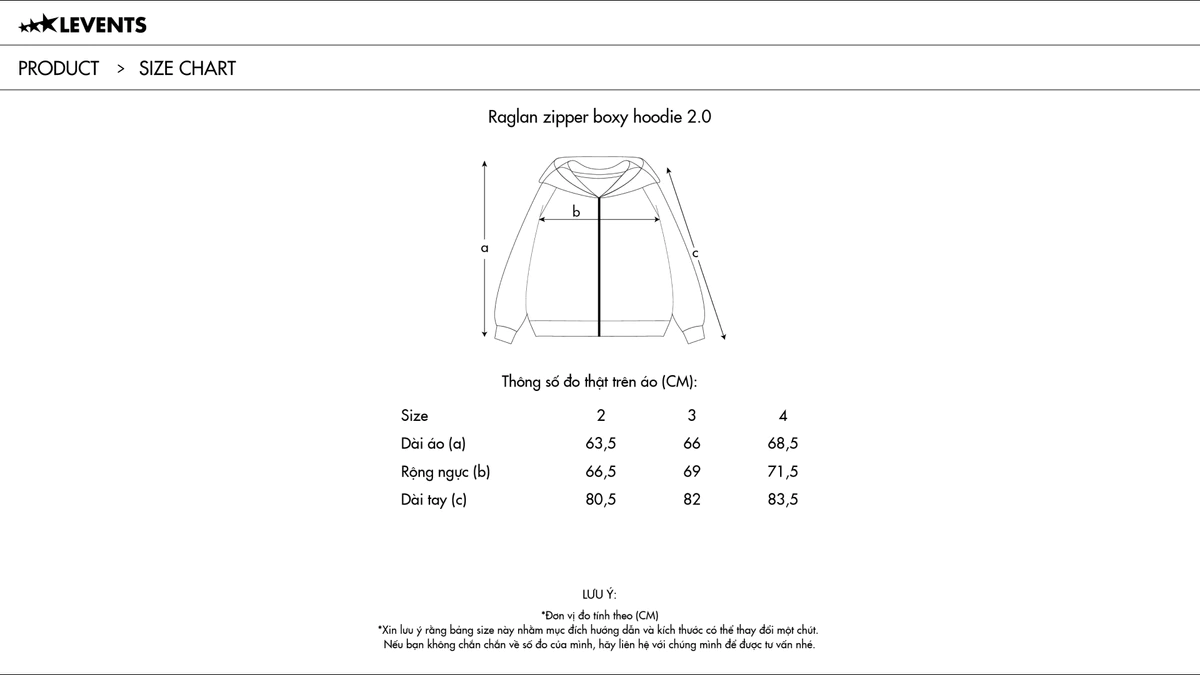 Áo Zipper Hoodie Levents Two-tone Raglan Boxy 2.0 Nỉ Chân Cua