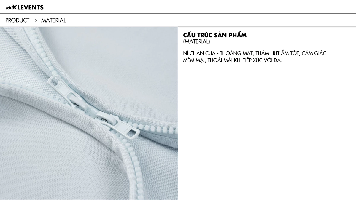 Áo Zipper Hoodie Levents Two-tone Raglan Boxy 2.0 Nỉ Chân Cua