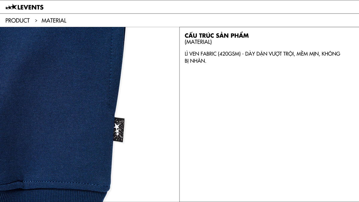Áo Sweater Levents XL Logo Boxy Cotton Premium