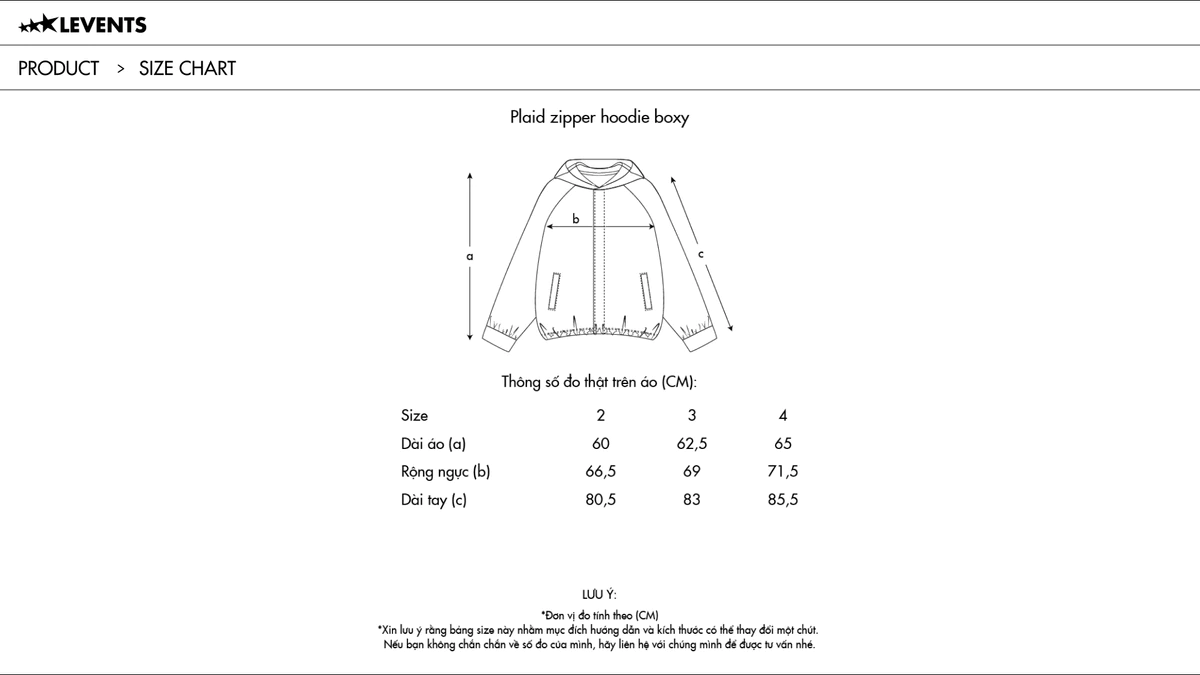 Áo Zipper Hoodie Boxy Levents Plaid Kẻ Sọc Caro Hopsack