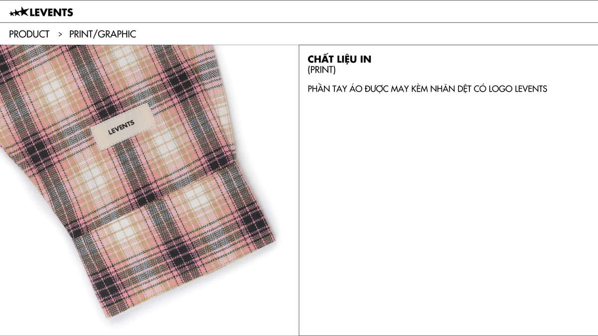 Áo Sơ Mi Levents Classic Flannel Shirt 100% Boxy Cotton