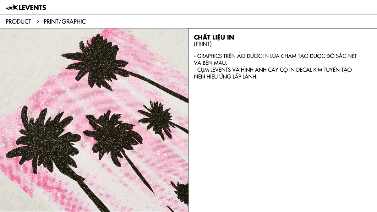 Áo Thun Levents Palm Tree Semi-Oversized Tee 100% Cotton T-shirt
